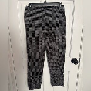 Counterparts Black and White Micro-Square Blouse